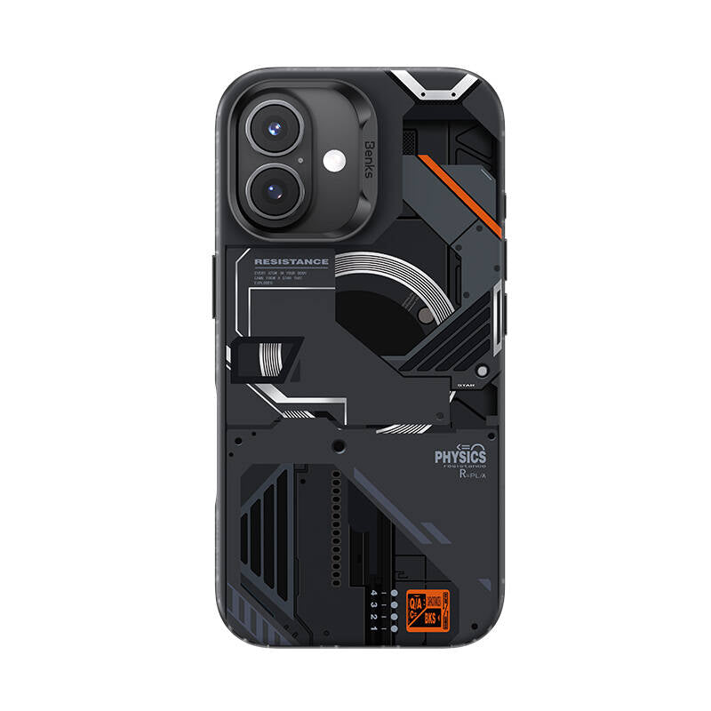 Benks Perspective Serisi iPhone 16 Plus M-safe Şarj Özellikli Mekanik Tasarımlı Kılıf Benks Perspective Serisi iPhone 16 Plus M-safe Şarj Özellikli Mekanik Tasarımlı Kılıf